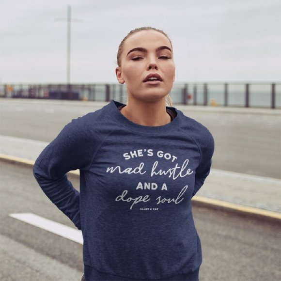 Allie and Rae She's Got Mad Hustle and a Dope Soul Comfy and Cozy Sweatshirt - Picture 4 of 4
